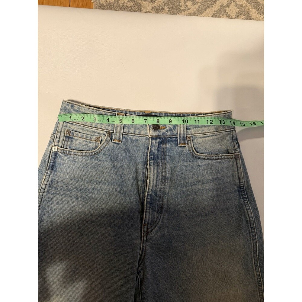 KHAITE Delina Denim Wide-Leg Jean Blue Sz 26. NWT. Retails $620 - Picture 12 of 13